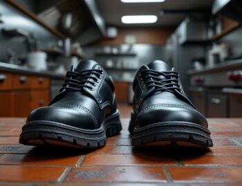 découvrez pourquoi les chaussures de sécurité homme sont essentielles en cuisine: antidérapantes, confortables, normes en iso 20345, moins d’accidents et plus d’hygiène.