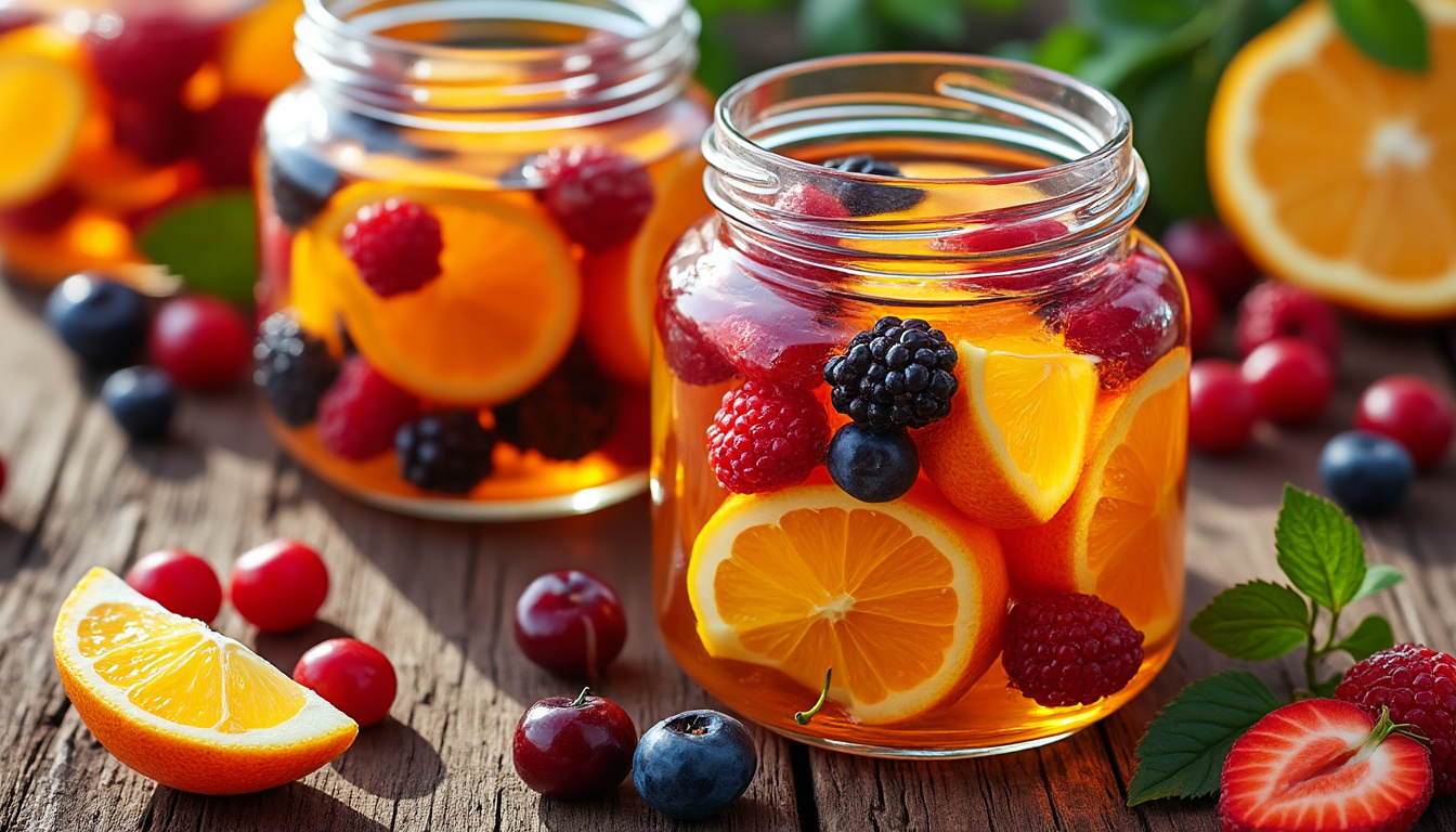 apprenez à préparer des fruits au sirop savoureux sans stérilisation grâce à notre méthode simple et rapide. idéal pour conserver vos fruits maison facilement !