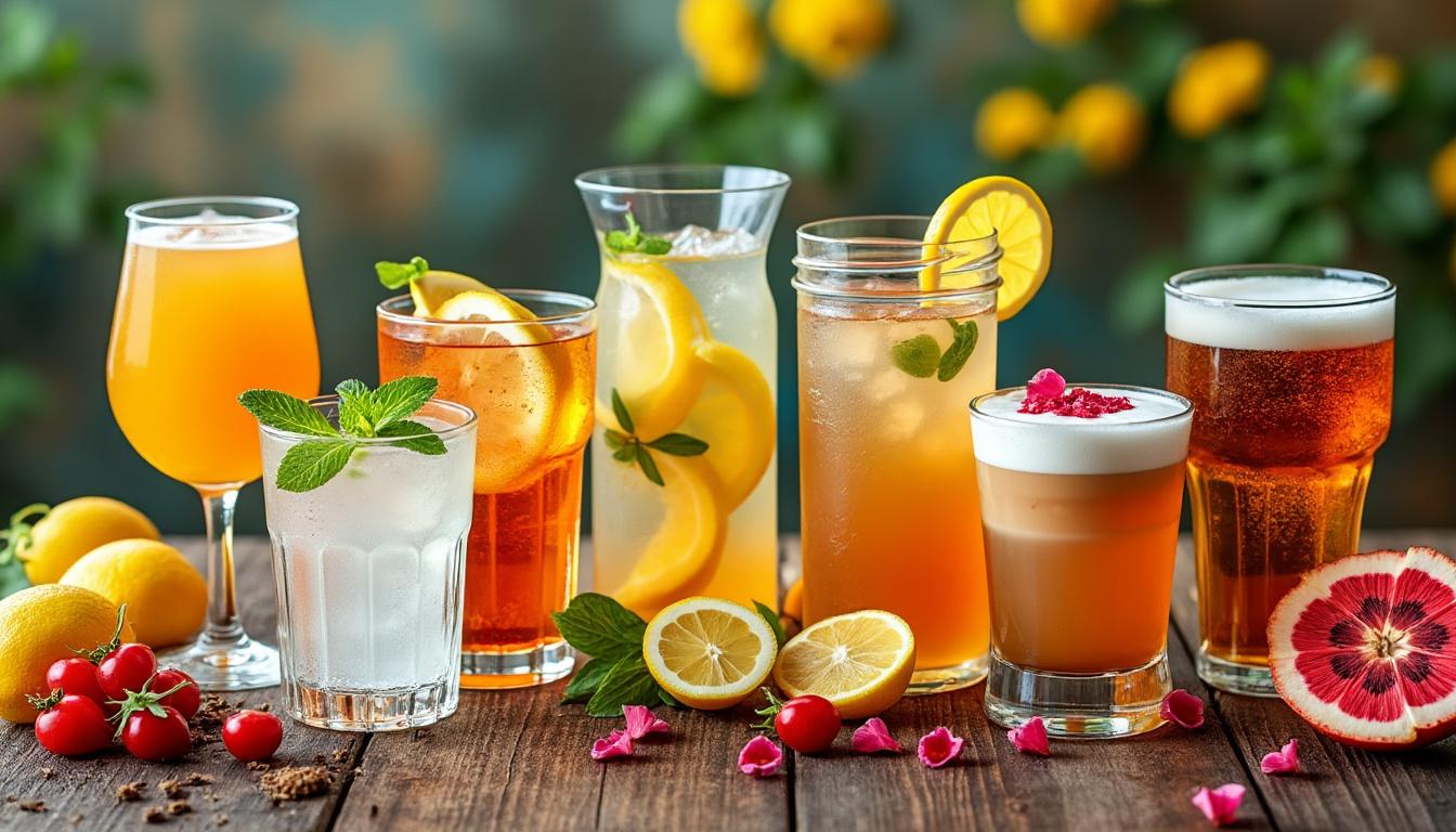 découvrez 10 boissons originales et savoureuses commençant par la lettre a à goûter absolument. explorez des saveurs uniques et faites voyager vos papilles !