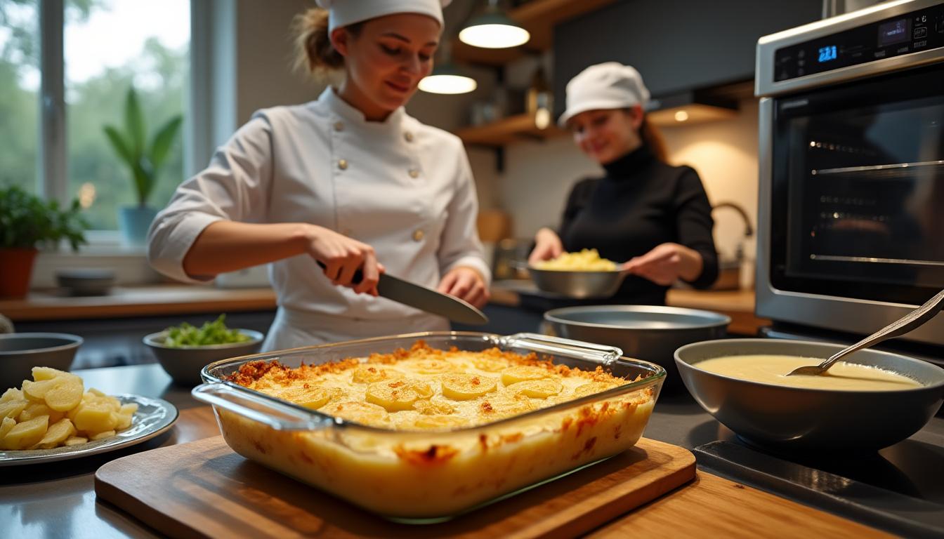 découvrez comment préparer un délicieux gratin dauphinois au micro-ondes en moins de 30 minutes. suivez notre recette rapide et facile pour un plat savoureux et fondant, idéal pour un repas express.