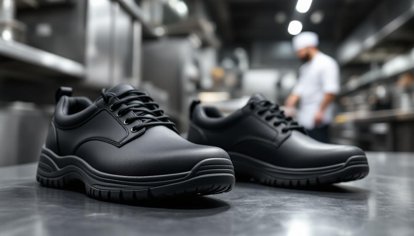 découvrez notre sélection de chaussures de sécurité spécialement conçues pour les professionnels de la cuisine, alliant confort, protection et durabilité pour un environnement de travail sécurisé.