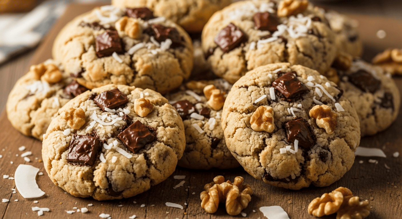 cookies coco chocolat et noix