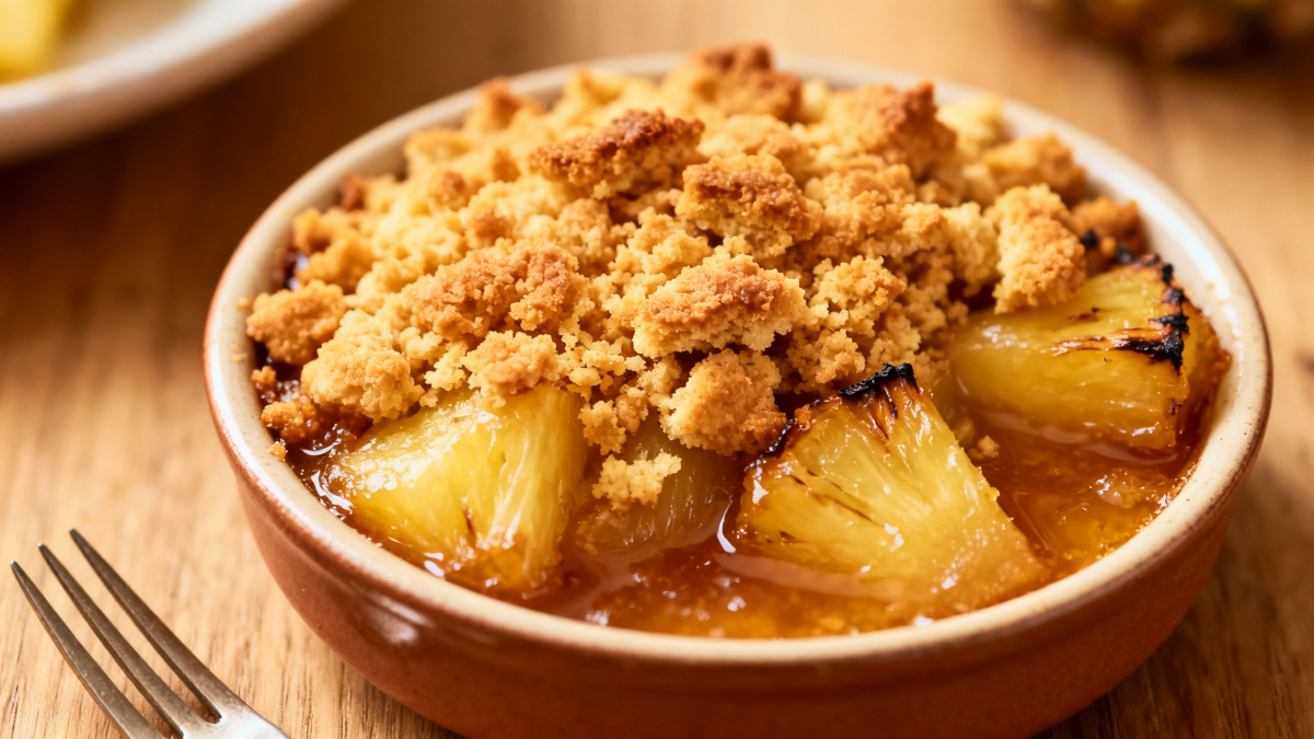 crumble ananas