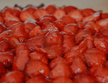 red beans on white ceramic plate