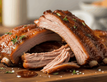 travers de porc fondants au four