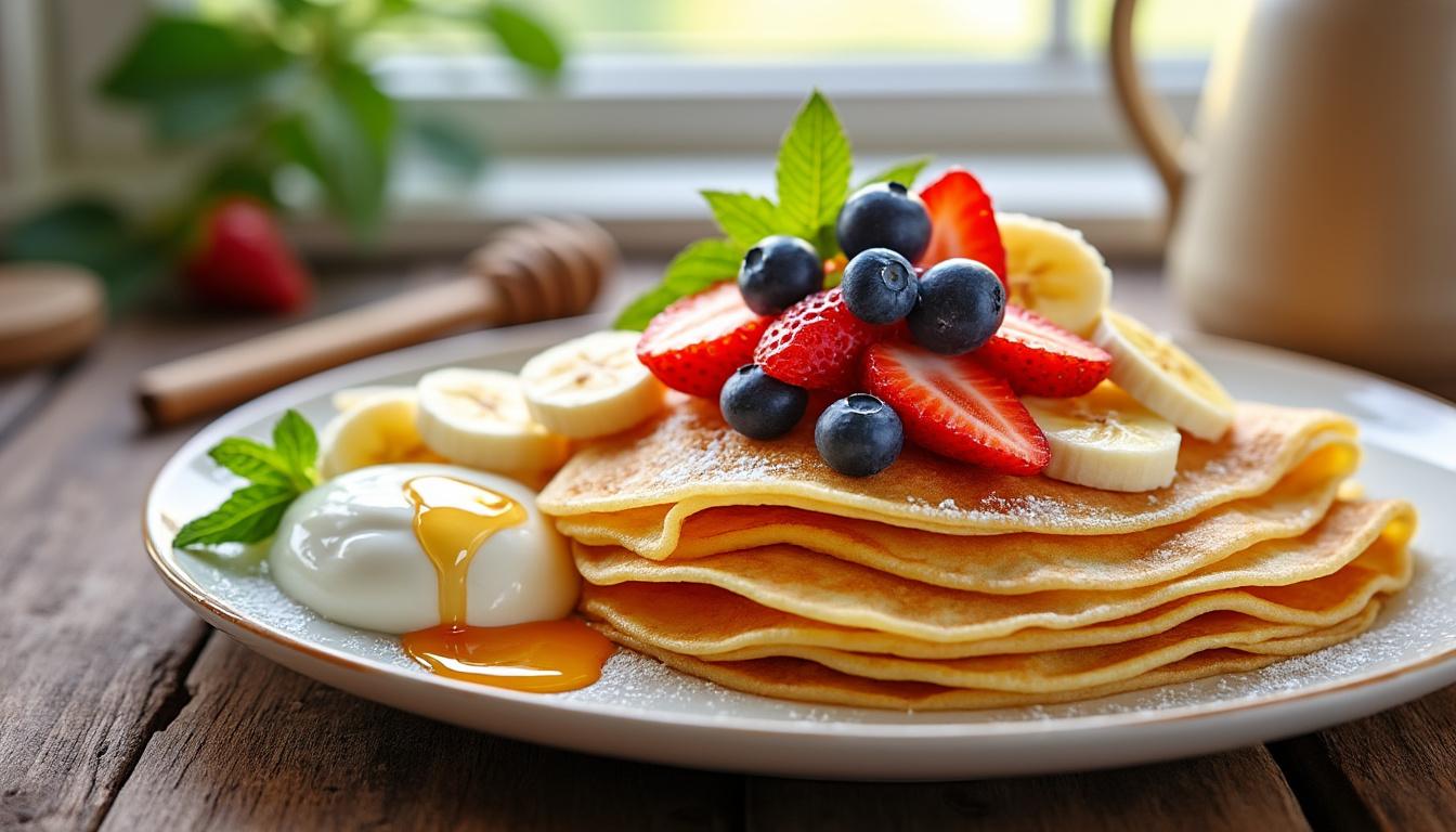 découvrez nos recettes de crêpes faibles en calories pour savourer un délicieux moment sans culpabilité grâce à des ingrédients sains et gourmands.