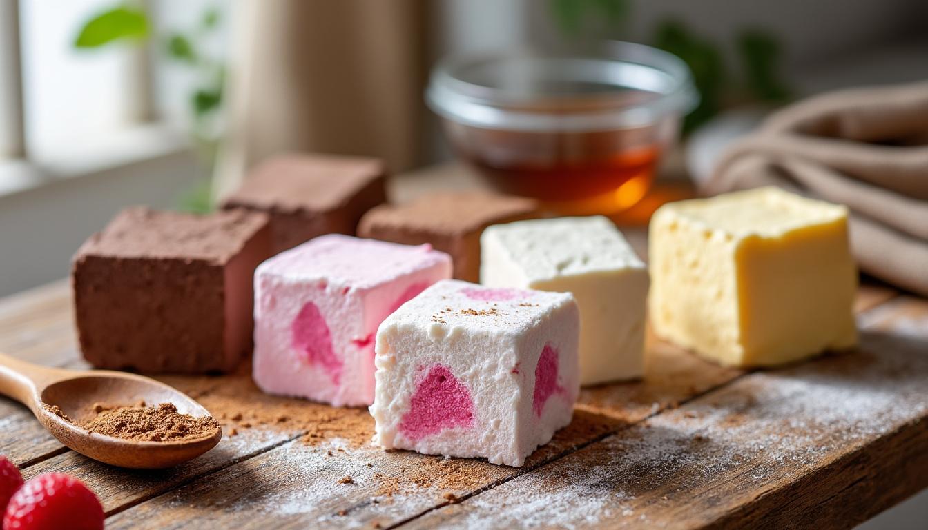 découvrez toutes les variantes de la recette de la guimauve de cyril lignac pour satisfaire tous les goûts, des classiques aux originales, faciles à réaliser chez vous.