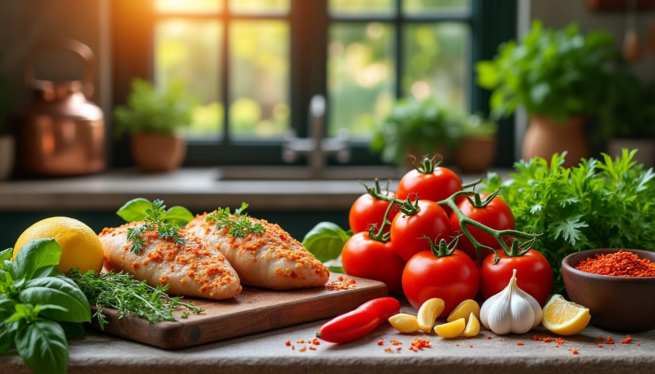 découvrez comment préparer un poulet farci à l'italienne avec les ingrédients essentiels pour une explosion de saveurs authentiques et gourmandes.