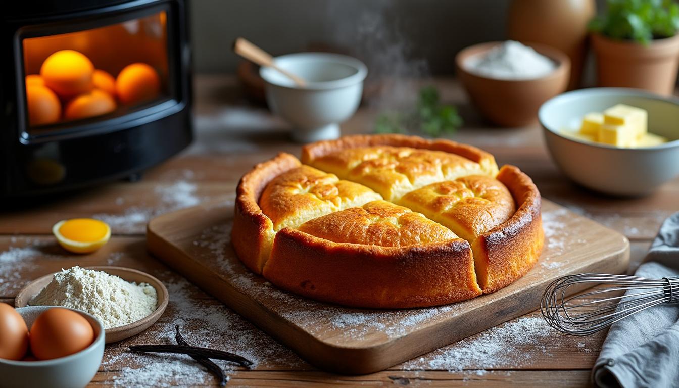 découvrez comment préparer un quatre-quarts savoureux à l'air fryer, une recette qui combine la tradition du gâteau classique avec la modernité de la cuisson sans huile pour une cuisine saine et gourmande.