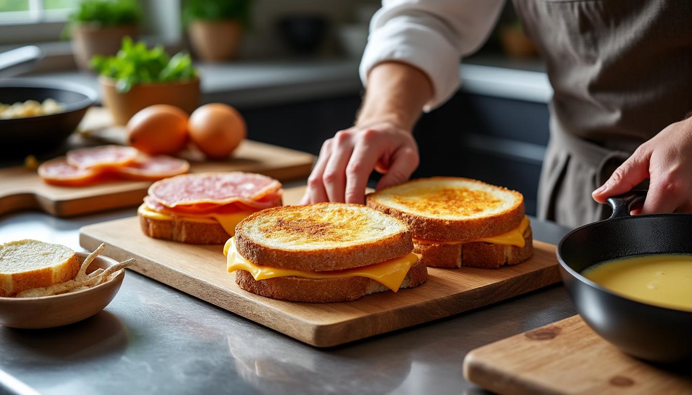 découvrez comment préparer un délicieux croque-monsieur à la manière d'alain ducasse grâce à notre recette facile et expliquée en étapes simples.