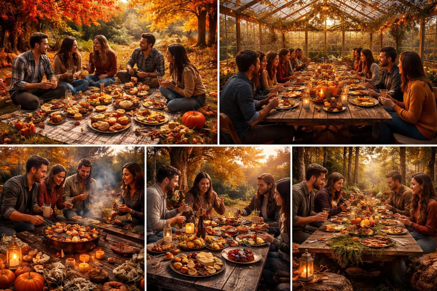 découvrez 5 thèmes originaux pour organiser un repas d'automne convivial entre amis, alliant saveurs de saison et ambiance chaleureuse.