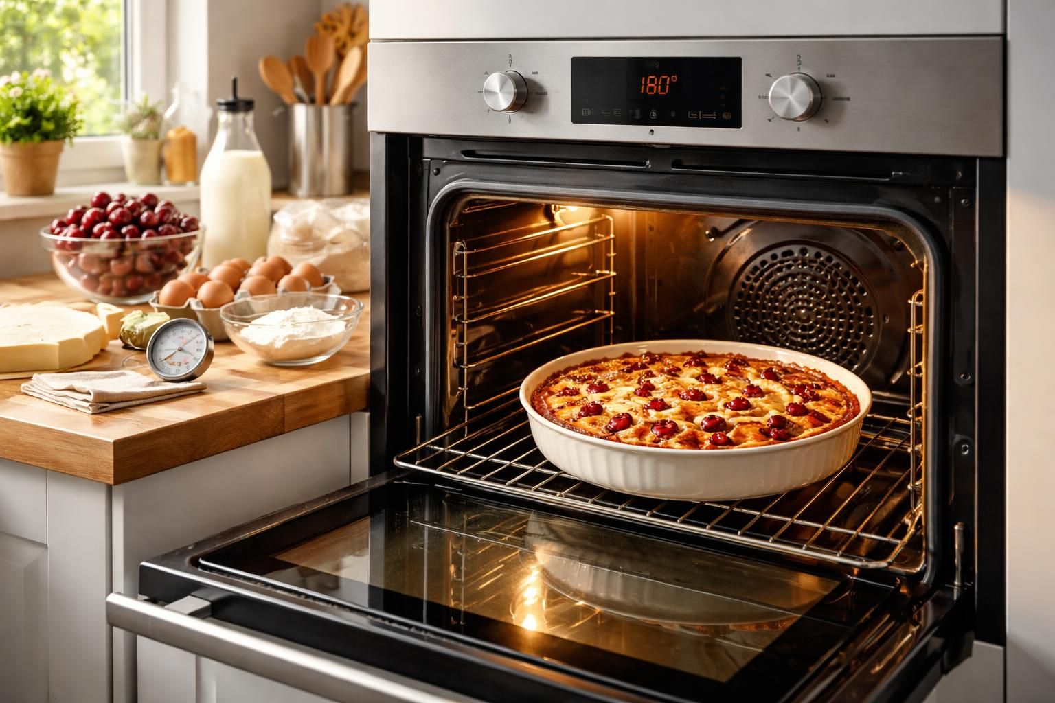 découvrez nos astuces pour réussir parfaitement votre cuisson de clafoutis, que vous utilisiez la chaleur tournante ou traditionnelle, et savourez un dessert délicieux et moelleux.