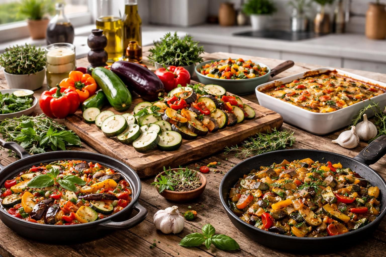 découvrez comment marier parfaitement les saveurs avec nos recettes savoureuses à base de courgettes, aubergines et poivrons pour des plats colorés et délicieux.