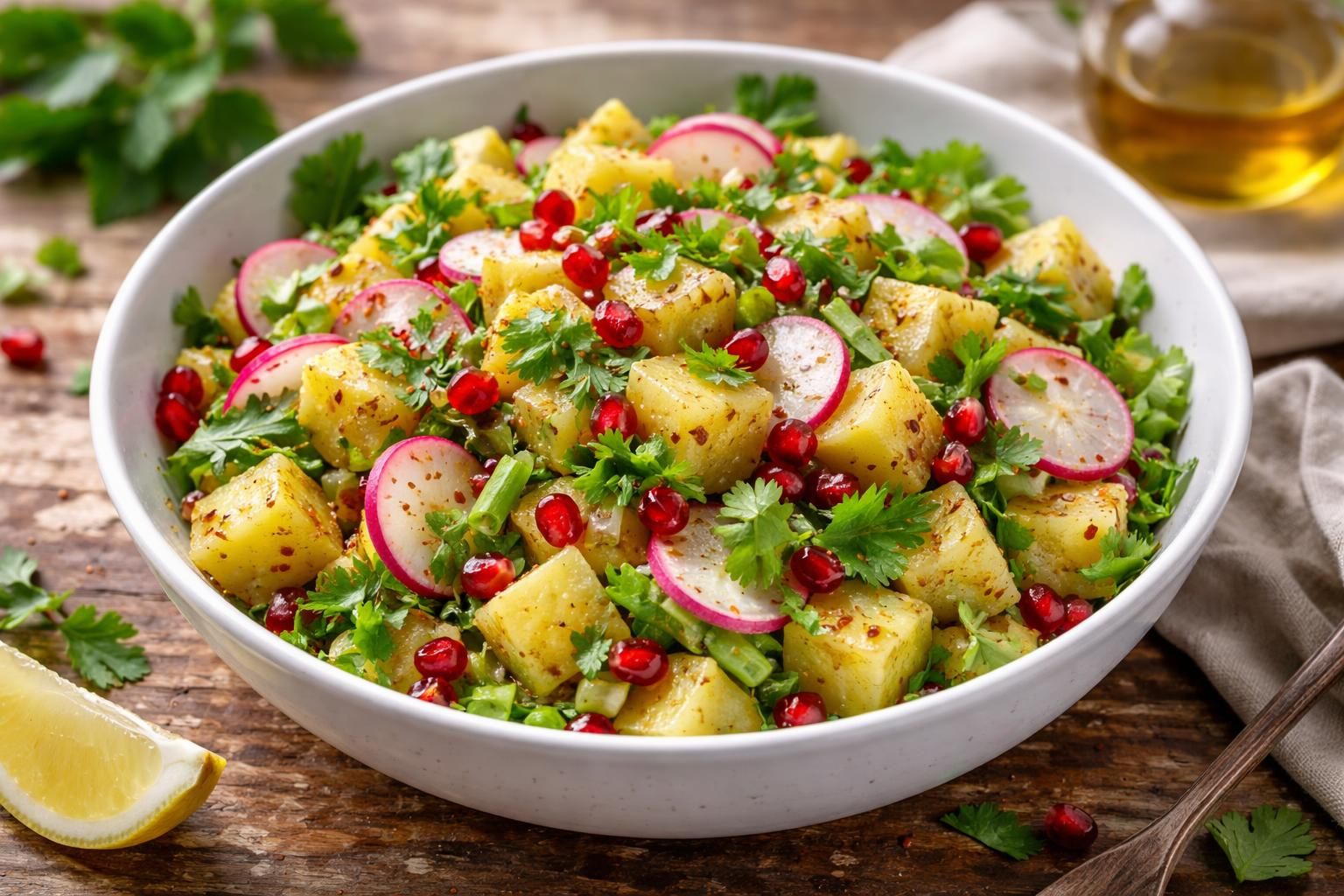 découvrez comment réinventer la salade de pomme de terre traditionnelle de grand-mère en y ajoutant des saveurs modernes pour un plat savoureux et original.
