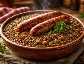 découvrez la recette traditionnelle de la saucisse lentille de grand-mère, un plat réconfortant et savoureux pour réchauffer les cœurs en toute simplicité.