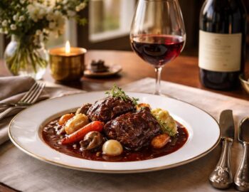 découvrez les accords mets et vins parfaits pour sublimer votre daube de joue de bœuf et profiter d'un repas savoureux et harmonieux.