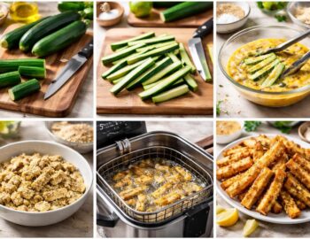découvrez comment préparer facilement des frites de courgettes croustillantes avec notre recette pas à pas à la friteuse. un guide simple pour un snack sain et savoureux.