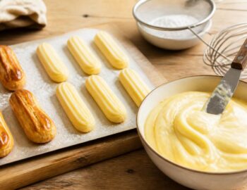 découvrez la recette de la pâte à choux éclair, alliant saveurs délicates et présentation élégante pour éveiller tous vos sens.